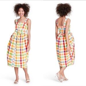 Christopher John Rogers for Target Gingham Dress Sz 12